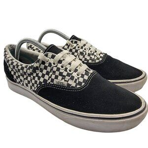 Vans Comfycush Era Mens 9.5 Checkerboard Black White Casual Skate Training Shoes
